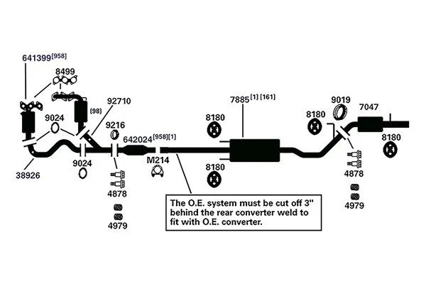 For Toyota Highlander 06-07 Exhaust Muffler and Pipe Assembly AP Exhaust Front Foto 4 de 4