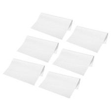 Microfiber Cleaning Cloth 7" x 6" Suede for Camera Lens Eyeglasses White 24pcs