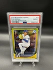 2025 Bowman Chrome Rookie Roki Sasaki True Yellow Refractor /75 Dodgers PSA 8 RC