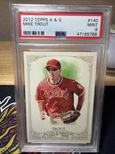 2012 TOPPS ALLEN & GINTER #140 MIKE TROUT ANGELS PSA 9