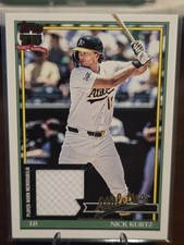 Topps 2026 Series 1 Nick Kurtz Relic Card #91R-NK Athletics