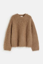 H&M Oversized Jumper in Dark Beige - XS