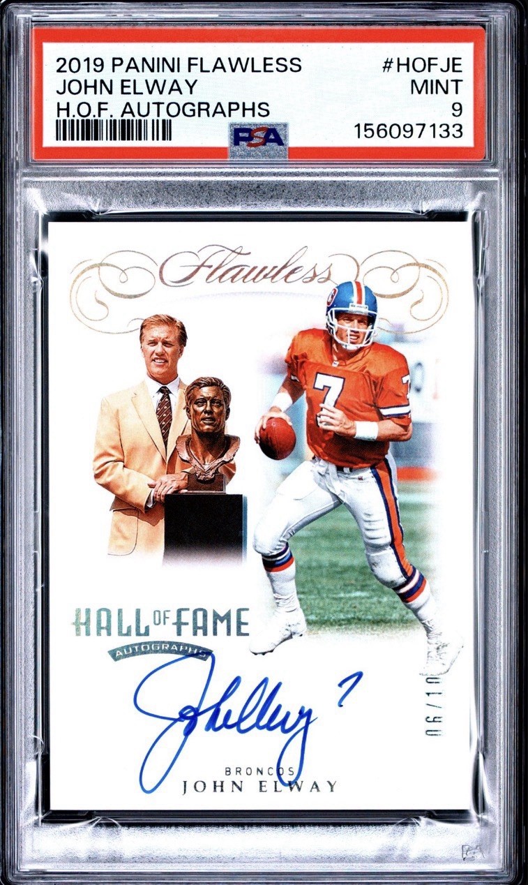 2019 Panini Flawless Hall of Fame Autographs John Elway /10