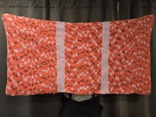 52x29 Inch Handmade Pink And Coral Chunky Crochet Baby Blanket