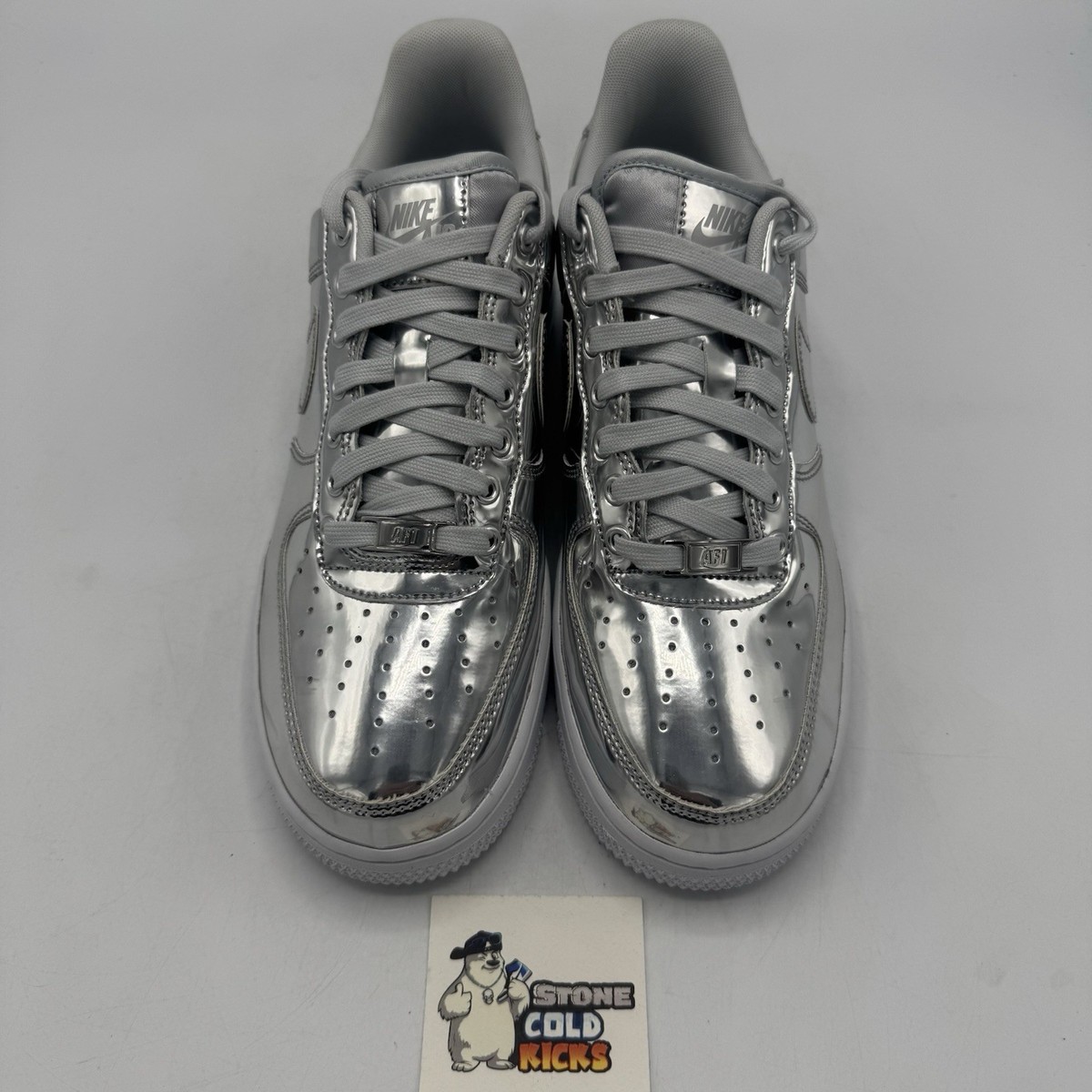Nike Air Force 1 SP Liquid Metal Chrome Metallic Silver CQ6566-001