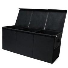 Extra Large Toy Storage Organizer with Lid - Sturdy, Collapsible Toy Black