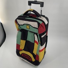 Burton Wheelie Overnight Travel 22  Carry On Rolling Suitcase Luggage -Patchwork