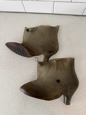 Vintage Rubber Heel Overshoes Rain Covers for heeled Shoes Made In USA Size 7M