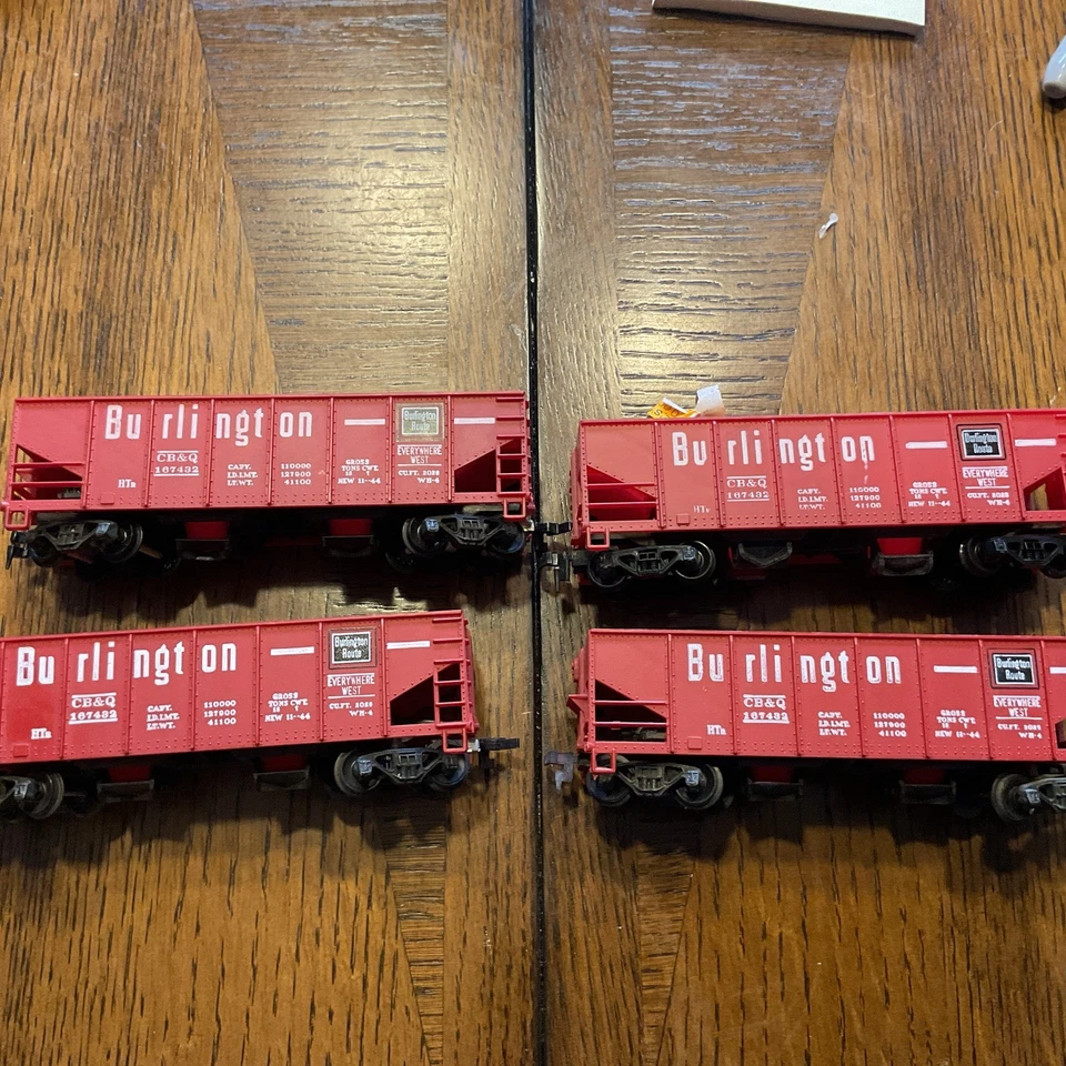 3 autos Tyco Mantua Burlington tolva de operación T332 Foto 3 de 4