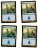 Set Of 4 Island #256 Return To Ravnica Magic The Gathering Card