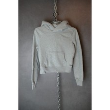 Tna Aritzia Cozy Fleece Perfect Hoodie Heather Cloud White Grey Small FFS 03-03