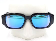 New Maui Jim K PALE Shiny Black Blue Sunglasses B639-02 / MJ0639S-001 199