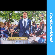 2019-20 Upper Deck Series 2 Hockey Seth Jones UD Canvas #C151 Blue Jackets NHL
