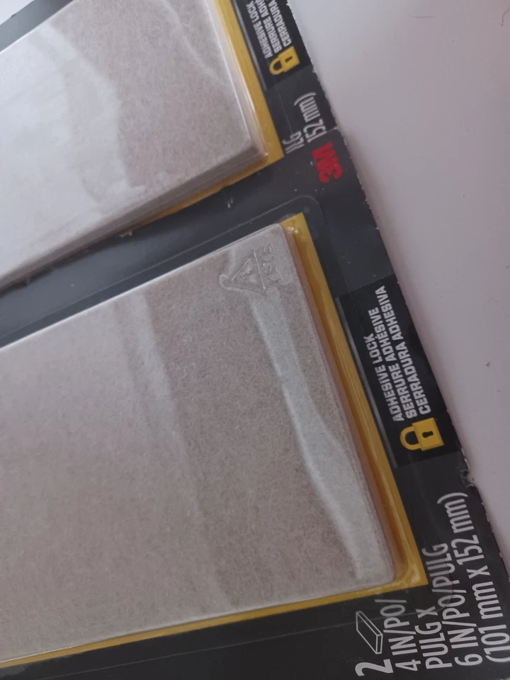 2-Scotch Felt Pads Beige Furniture Floor Protectors 2 Pack 4x6 Inch - Image 3 of 4