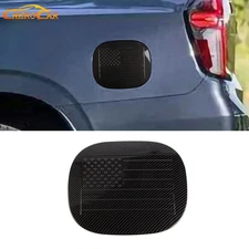 Carbon Fiber Fuel Tank Cover Gas Door Trim Overlay For Chevy Suburban/Tahoe 21+