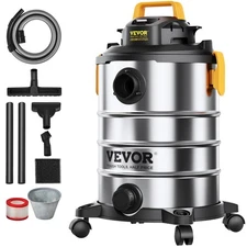 VEVOR Stainless Steel Wet/Dry Shop Vacuum 8 Gallon 6-HP with Rich Accessories