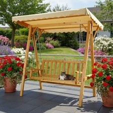 Altalena Hollywood altalena da giardino altalena sospesa panca a dondolo tetto in legno altalena