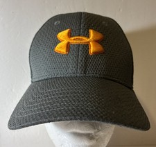 Under Armour UA Classic Fit Hat Cap Gray Orange Youth S / M
