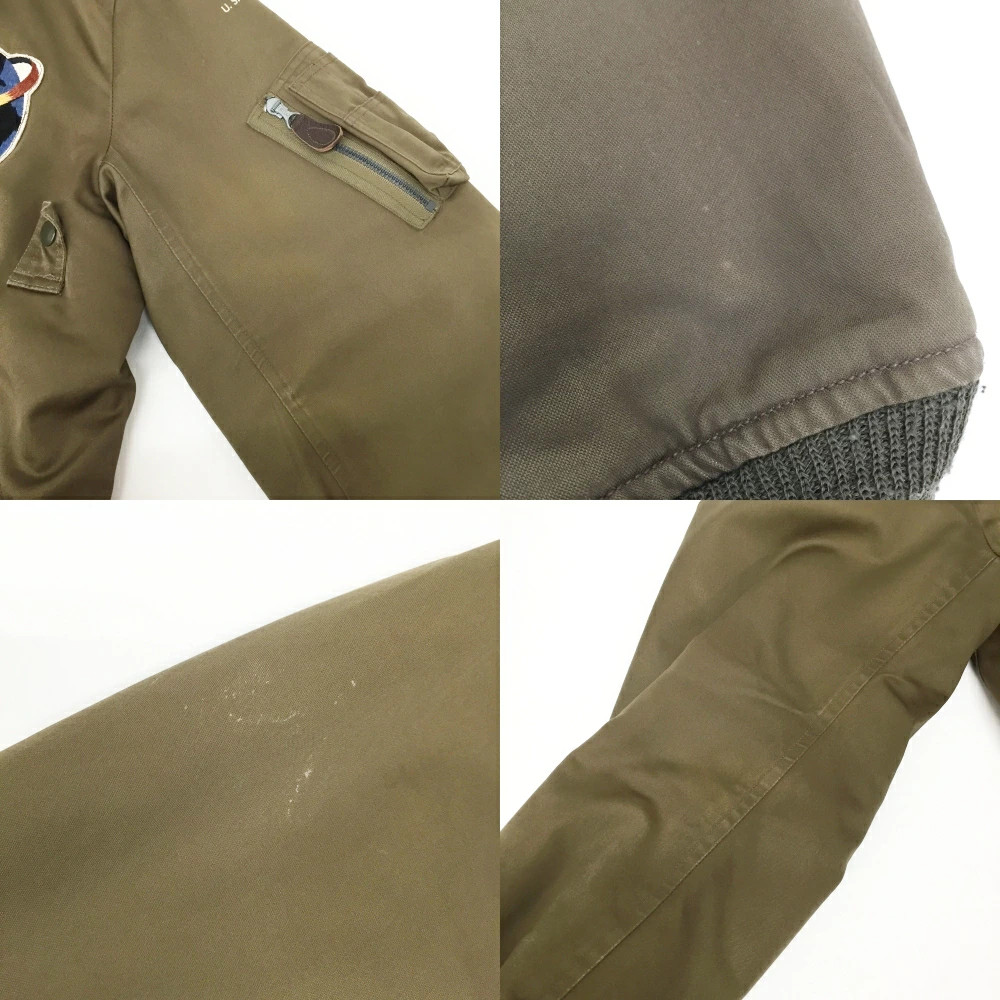 BUZZ RICKSON S TYPE B 15B Flight Jacket M13295 Size 40 Color Khaki Used 128 Amer