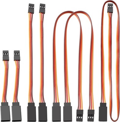 RC Servo Verlängerungskabel 7tlg 75/150/300/500mm 3-Polig JR Männlich Weiblich