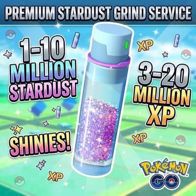 #ad 1 Million 10 Million Stardust Farm XP Shinies ⭐Pokemon Go Stardust Farming ⭐ $99.99