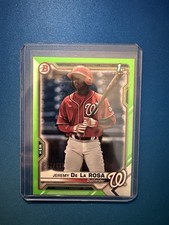 2021 Bowman - Prospects Jeremy De La Rosa #BP-25 Neon Green Border /399 (RC)