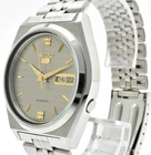 [EXC+5] SEIKO 5 7009-876A Vintage Gray Gold Dial Automatic Men's Watch Japan