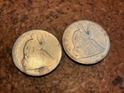 2 Coin Lot Seated Liberty Half Dollars AG-VG 1856-O 1857 Old US Silver Coins