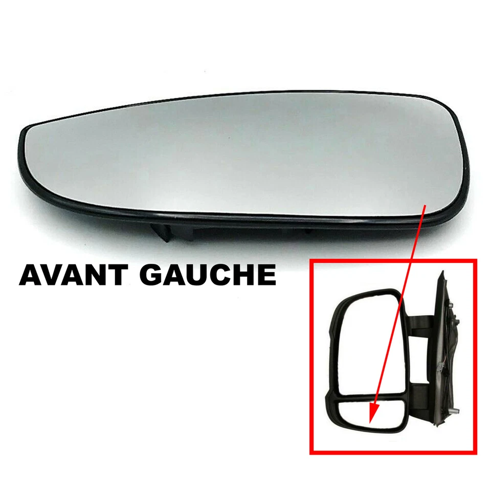 Petite Glace de Rétroviseur Avant Gauche pour Jumper 3 Ducato 3 Boxer 3 = 8151LP - Photo 3/4