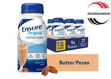 Ensure Original Nutrition Shake, 9g Protein, Butter Pecan, 8 fl oz - 18 Pack
