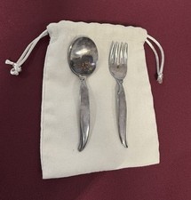 Vintage W.M. Rogers Bros IS Baby Spoon and Fork Silverplate
