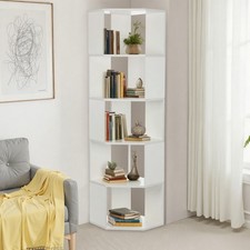 5Tier Cube Storage Unit Bookcase Wooden Storage Cabinets Book Shelf Display Unit