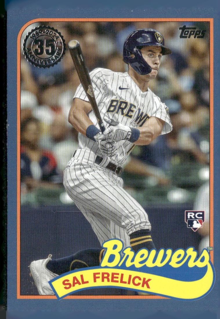 2024 Topps #89B-9 Sal Frelick 1989 Topps Baseball 35th Anniversary Blue
