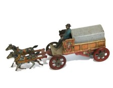 German tin penny toy Stage coach wild west pre-war Gis Gesch