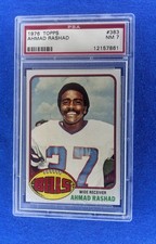 1976 Topps - Ahmad Rashad #383 PSA 7
