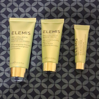 ELEMIS Pro-Collagen Travel Size Skin Care Set Anti-Wrinkle Cleanser Eye Cream
