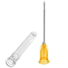 100PCS 25Ga 1Inch Syringe Needles with Cap, Lab Dispensing Accessories,...