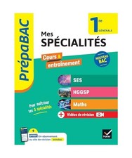 Prépabac - Mes spécialités SES, HGGSP, Maths 1re générale - 2024-2025: tout