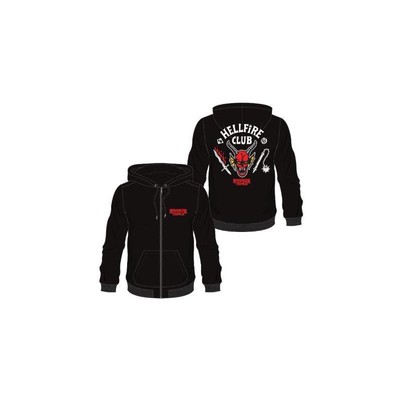 Sweat à Capuche Stranger Things – Club – Rouge – Taille M – Unisexe – Occasion