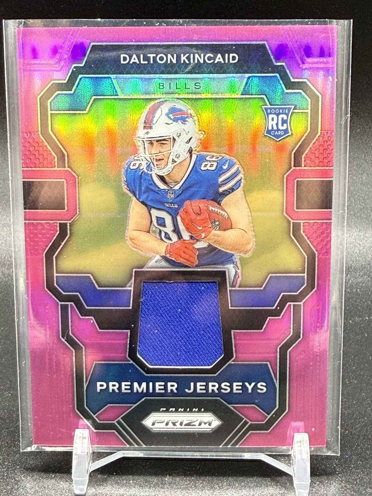2023 Panini Prizm Dalton Kincaid Premier Jerseys Pink Prizm Rookie RC #PJ-DK