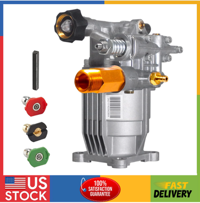 #ad 3 4quot; Shaft Horizontal Pressure Washer Pump 2600 3300 PSI 2.5GPM for Gas Washer $96.40