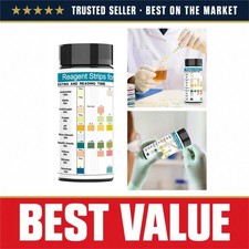 100 Urine Test Strips 10-Parameter Urinalysis Reagent Dip-Stick Kit
