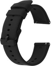 Waterproof Silicone Watch Bands with Stainless Steel Buckle for Smart Watches