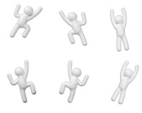 Climber 3d Stick Figure Wall Decor Set Of 6 Sculpture Novelty Modern Style Climber 3d Stick Figure Wall Decor Set Of 6 Sculpture Novelty Modern Style