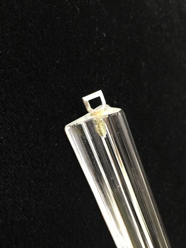 Pieza de repuesto de varilla de tres lóbulos de cristal de Murano para candelabros Venini, 10" de largo - Imagen 3 de 4