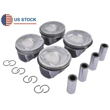 4 Sets Piston & Pin & Snap Rings Kit STD For Hyundai Sonata Kia Optima G4KJ 2.4L