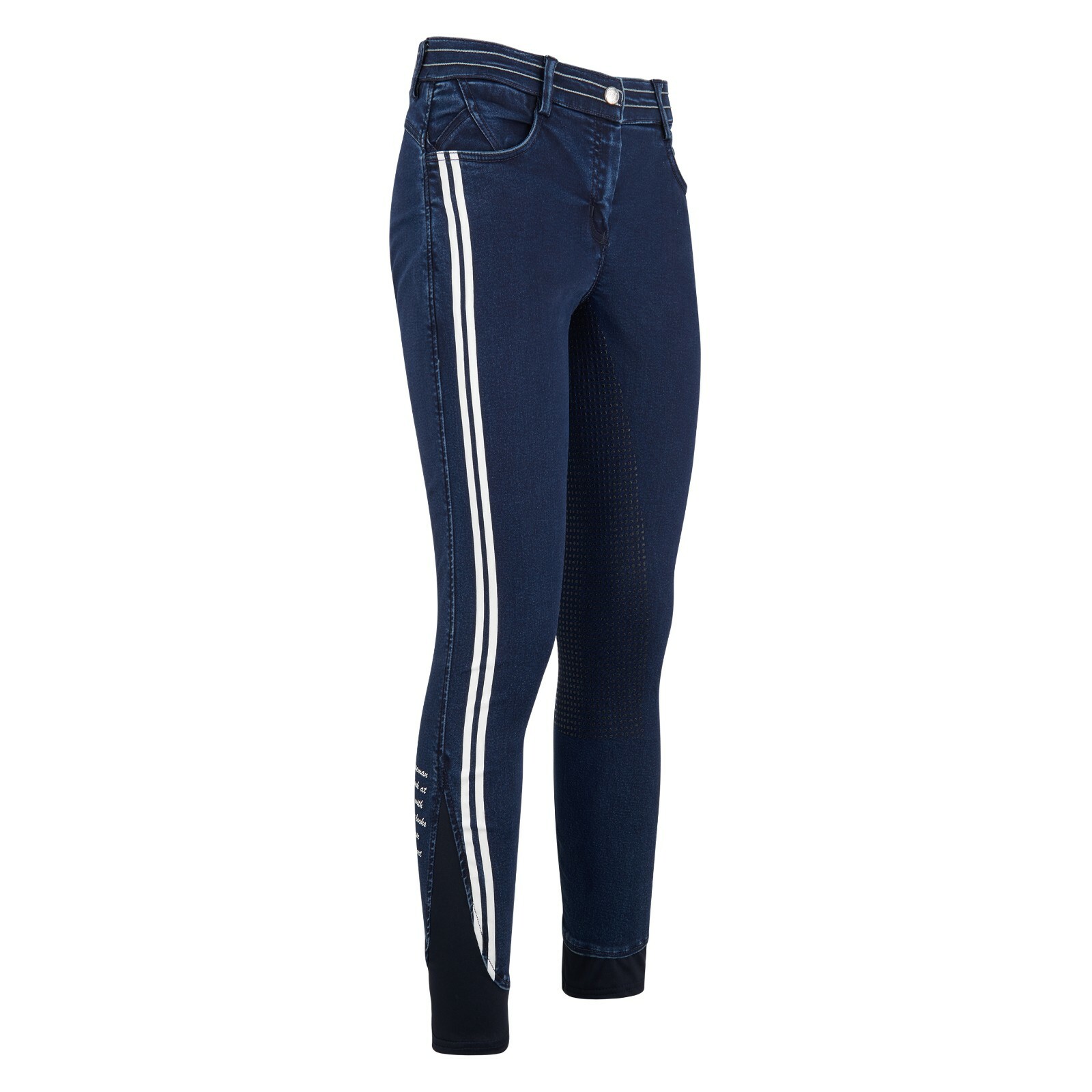 Eurostar Kids Valerie Full Grip Riding Breeches - Blue Denim - 152cm