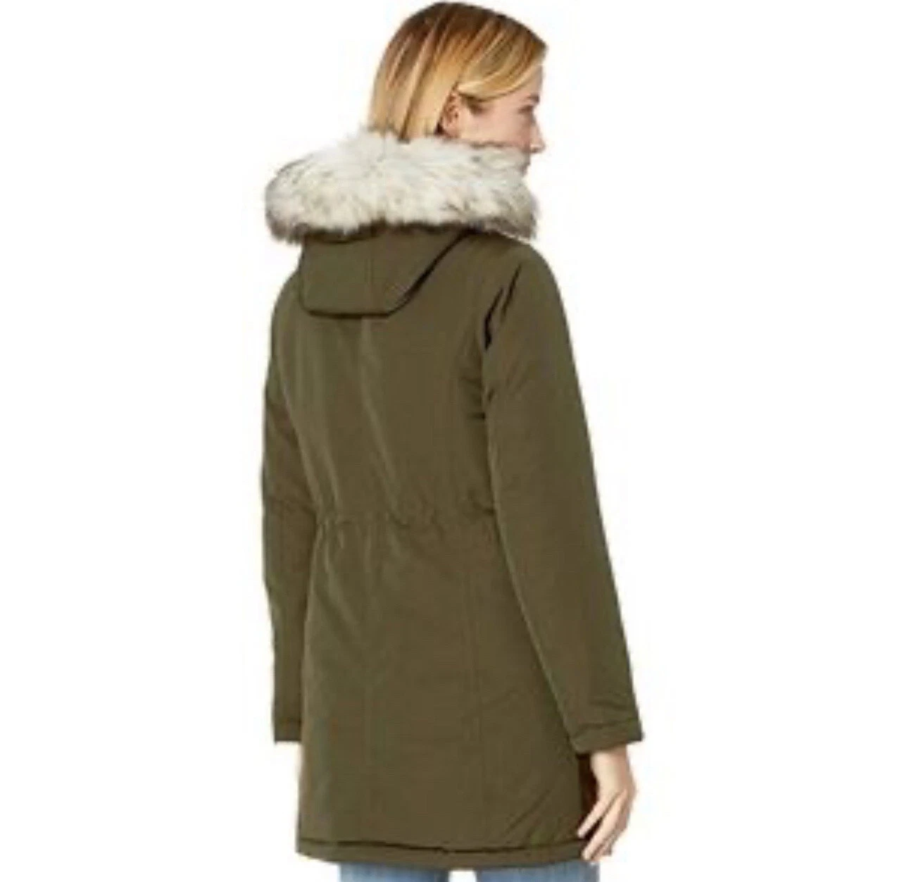 Cappotto MICHAEL Michael Kors con cappuccio pelliccia chiusura a scatto davanti Polyfill Anorak Parka medio