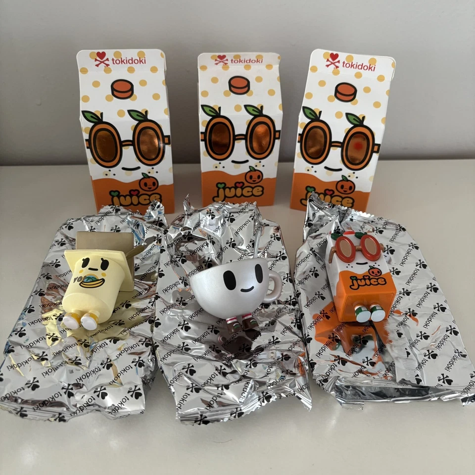 TOKIDOKI MOOFIA BREAKFAST BESTIES LOT OF 3-MACCHIATO, JUICY JUICE, NANA - Image 3 of 3