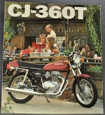 1976 Honda CJ-360T Motorcycle Brochure Folder Nice Original 76
